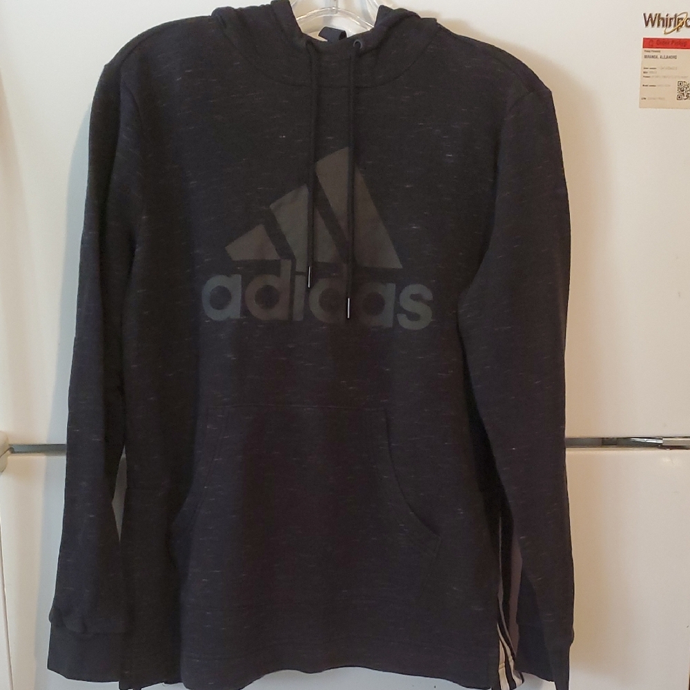 Adidas Long Sleeve Black Hoodie Woman Sweater Size M